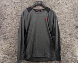 Spyder Active Men’s Ski Sweatshirt Gray Black ProW=B Pullover FLAW Size L - $11.99