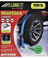 Wheel Chock &amp; Tie-Down Strap Kit 1500 Lb~ATV~UTV~4 Wheeler~Motorcycle~Tr... - $100.68 CAD