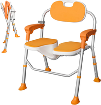 Shower Chair for inside Shower with Non-Slip Feet Shower Seat Cutout for Private - £195.77 GBP
