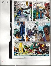 1990 Avengers 327  color guide art page 5: Iron Man,Thor, She-Hulk,Marve... - $48.66