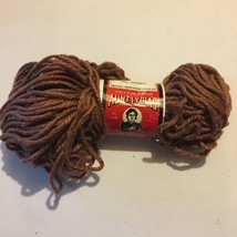 Aunt Lydia’s Heavy Rug Yarn 420 Brown Skein Vintage Rayon/Cotton - £4.72 GBP
