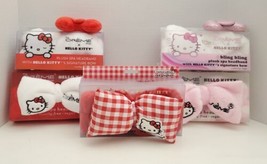 Creme Shop X Hello Kitty Lot Of 5 Plush Spa Headband Limited Edition New - £31.74 GBP