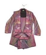 Parsley &amp; Sage Womens L Open Front Drape Cardigan Wool Sweater Jacket Wa... - $462.93 MXN