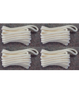 (4) WHITE Double Braided 3/8&quot; x 20&#39; HQ Boat Marine DOCK LINES Mooring Ro... - £29.87 GBP