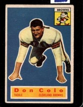 1956 TOPPS #57 DON COLO GOOD BROWNS (HOLES) *X83973 - $1.96