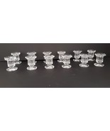 12 Candle Holder Glass With Stand Clear Candlesticks Decorative Lights 2... - $25.59 CAD