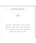 Dragonfly Necklace silver dipped Dainty Clavicle Friendship message neck... - £8.46 GBP
