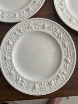 Antique Wedgwood English Bone China Embossed Queens Ware Cream Saucers Plates - £28.88 GBP