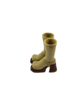 Bratz Style It Yasmin Tan Beige Brown Platform Knee High REPLACEMENT BOOTS  - £3.12 GBP