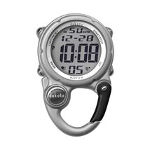 Dakota Digital Clip Watch with Alarm, Timer, Stopwatch &amp; Dual Time - Silver - $64.95