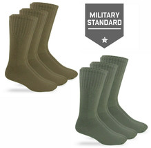 3 Pairs Mens Military Socks Jefferies Uniform Combat Boot Crew Heavy Cot... - $14.99