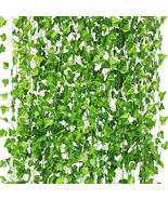 12 Pack 84Ft Artificial Ivy Garland, Fake Vines UV Resistant Greenery Le... - $20.43 CAD
