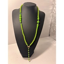 Set of 5 Fashion Beaded Necklaces-2 Strand Pink, Green, Pearl, Burgundy, Gold  - £13.24 GBP