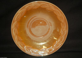 Old Vntage Peach Lustre Laurel by Anchor Hocking Fire King Saucer Carnival Glass - £6.97 GBP