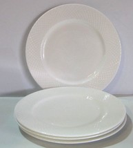 New Mikasa Huntington Set Of 4 Salad Plates Bone China White - £36.76 GBP