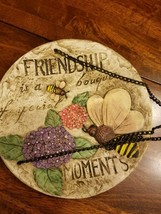 &quot;Friendship is a Bouquet of Special Moments&quot; Decorative Hanging Plate ~7.75&quot; Dia - £17.78 GBP