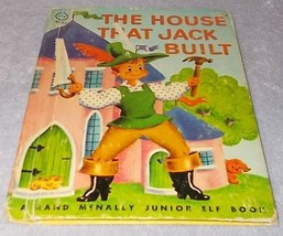 Vintage Rand McNally Junior Elf Book The House That Jack Built No 8055 - £4.81 GBP