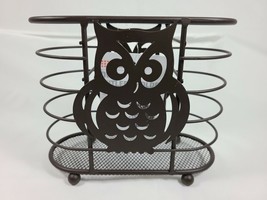 Home Basics Owl Cutlery Holder Footed Bronze Rust Resistant - £31.96 GBP