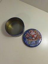 small 4 1/2 inch metal decorative tin with Santa and sleight 2001 - £3.75 GBP