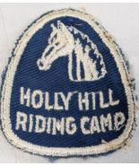 HOLLY HILL RIDING CAMP HORSE EQUESTRIAN SEW ON PATCH VINTAGE RETRO BARN ... - $20.55 CAD