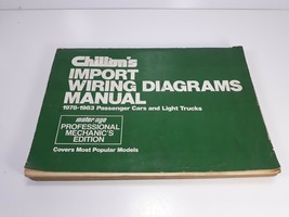 Chiltons IMPORT Wiring Diagram Manual 1978-83 Passenger Cars LT Trucks READ - £27.52 GBP
