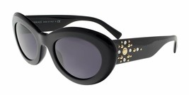 Versace VE4355B-GB1/1A 52mm Oval Sunglasses Black / Violet Lens - $2,891.24 MXN