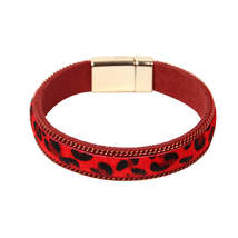 18K Gold-Plated &amp; Red Leopard Bracelet - £11.15 GBP