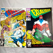 Excalibur Comic Books #63 &amp; 64 Marvel Stan Lee Graphic Novels From 1993 - $16.82