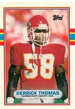 1989 Topps Traded Football #90T Derrick Thomas NM. - £1.47 GBP