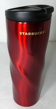 Starbucks 2016 RED SWIRL Tumbler 16 oz Stainless steel.sku 11060966 ,New - £158.49 GBP
