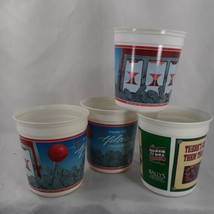 4 Plastic Casino Coin Buckets Atlantic City NJ Hilton and Bally&#39;s The Wi... - £20.11 GBP