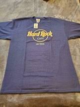 HARD ROCK CAFE SHIRT - LAS VEGAS - BLUE WITH BEIGE &quot; HARD ROCK&quot; LETTERIN... - $285.54 MXN
