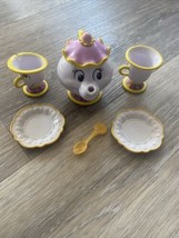 Beauty &amp; Beast Mrs Potts Disney Jakks Pacific China Plastic 2.5&quot; &amp; Chip Tea Cup - £4.70 GBP