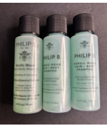 (3) Philip B Nordic Wood Hair &amp; Body Shampoo - NEW! - £11.03 GBP