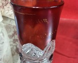 Antique EAPG Ruby Red Stained Souvenir Glass Cup Niagara Falls - $5.94