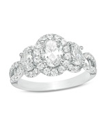 1.70Ct Oval Cubic Zirconia 925 sterling silver Engagement Wedding Bridal... - $102.99