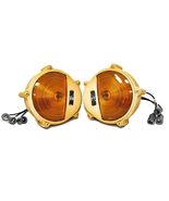 2 Pack Military Front Turn Signal Assembly - Tan With Amber LED Light - Compatib - $149.95