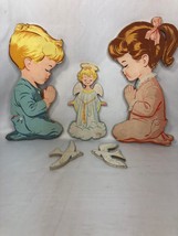 Vintage Mother Goose Nursery Pinups 1953 Dolly Toy Company Wall Hanging - $19.00