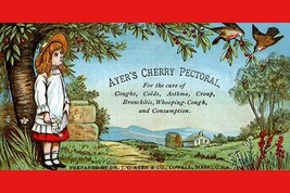 Ayer&#39;s Cherry Pectoral - Art Print - £17.57 GBP+