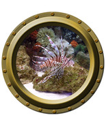 Lionshead Tropical Fish - Porthole Wall Decal - £11.19 GBP