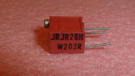 2PCS TECHNO RJR26HW203R Trimpot TRIMMER Variable Resistor 20K 1/4W 50PPM... - £9.93 GBP