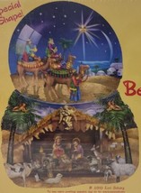 Nativity Shaped Puzzle SunsOut 1000 Pc Lori Schory Star of Bethlehem 26x34" NOS - $22.95