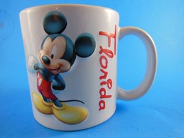 Mickey Mouse Florida Souvenir Mug Sculptured Dimensional by Dakin - £5.44 GBP