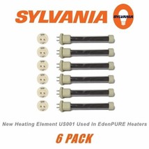 58911 US001 Sylvania 500W/T6/115V EdenPURE 6 Pack Infrared Heater ElementNEW ... - $112.99
