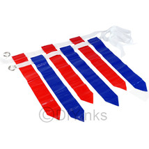 Red And Blue Football Flag Set - 12 Belts With 36 Flags (18 Per Color) - $47.99