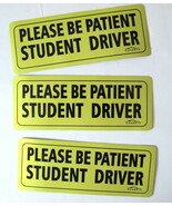 Please Be Patient Student Driver Sign Reflective Magnetic Decal 3 pack - $258.87 MXN
