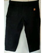 Carhartt Plaid Lined Pants Loose Fit Original Black Mens Size 42x30 Carp... - $44.32 CAD