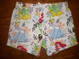 Disney Princess Girls Size 6 Little Mermaid &amp; Others Sweat Shorts NWOT - £7.06 GBP