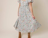 Moon River Wildflower Basque Waist Dress Multi - €52,98 EUR