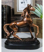 Rustic Western Country Equestrian Beauty Horse Bronzed Resin Figurine Wi... - $51.95 CAD